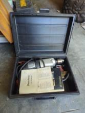 (GAR) BLACK AND DECKER HAMMER DRILL, WITH ORIGINAL HARD CASE, AND MANUAL