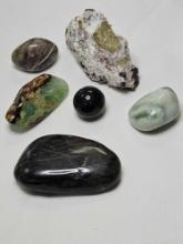 Lot of stones. Includes Black Moonstone and various other sources....