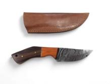 Standard/Straight/Back Blade. Handmade Damascus steel knives with custom wood, bone, horn or resin