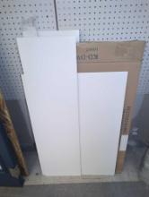 Box of Cabinet Ends All in Polor White, 3 Larger Ones Approximately Measures 23" W x 34.5" L, 3