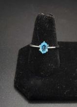 Blue Topaz Ring $5 STS