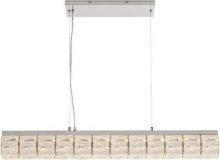 Home Decorators Collection Keighley 36 in. Integrated LED Chrome Modern Linear Chandelier Light