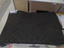 Lot of 2 Traffic Master Rugs Including Charcoal 24 in x 36 in Absorba Mat (Retail Price $30, Appears