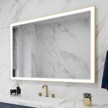 WELLFOR RECA 48 in. W x 36 in. H Rectangular Single Aluminum Framed Anti-Fog LED Light Wall Bathroom