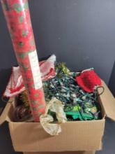 Vintage Box of Christmas Contents $5 STS