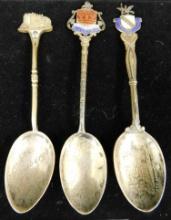 Sterling Silver - 3 Collectors Spoons - 45.4 Grams TW