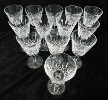 Waterford Crystal - Stemware - Lismore Pattern - Claret Wine Glass - 5 7/8" - 13 Pieces