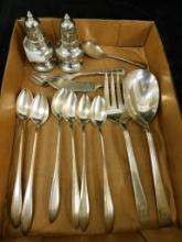 Box Lot of Misc. Silverplate and Pewter