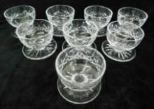 Waterford Crystal - Ireland - Lismore - Footed Dessert / Sherbet / Berry Bowls - 8 Pieces
