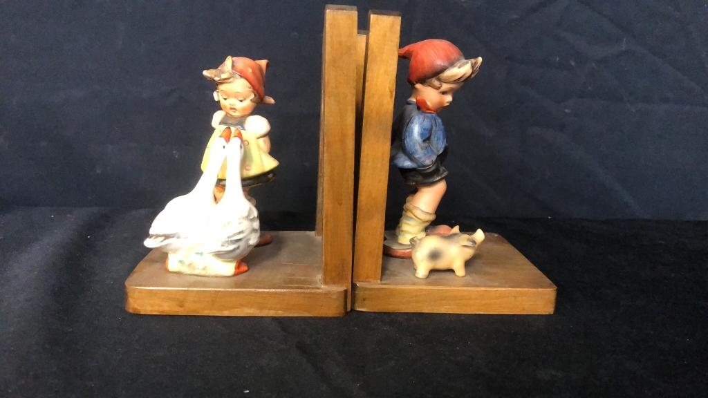 2) REPAIRED HUMMEL BOOKENDS