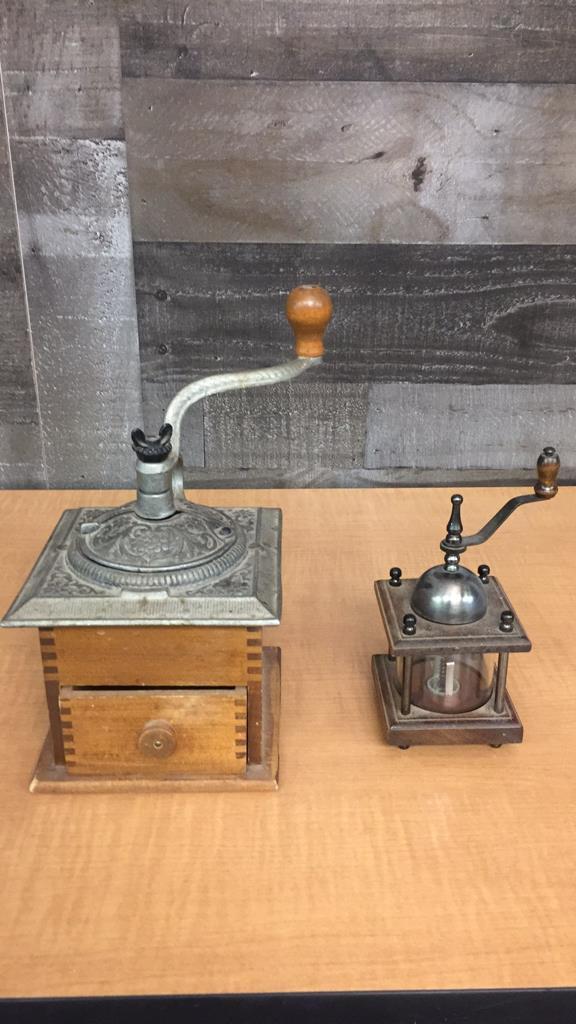 ANTIQUE MANUAL COFFEE & SPICE GRINDERS