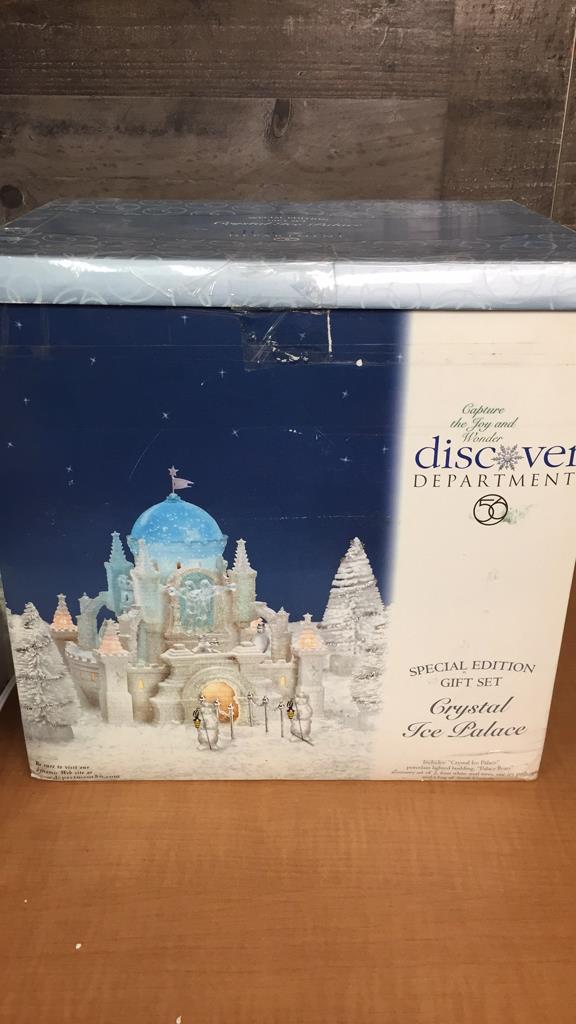 DEPARTMENT 56 CRYSTAL ICE PALACE SET