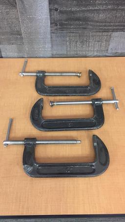 3) 6" C-CLAMPS