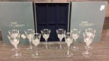 10) CRISTAL D'ARQUES-DURAND FLORENCE WINE GLASSES