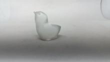 BACCARAT CRYSTAL FLEDGLING BIRD PAPERWEIGHT