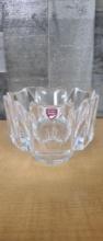 ORREFORS SWEDEN CORONA CRYSTAL CANDY DISH