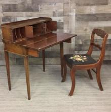 MADDOX TABLES OXFORD TAMBOUR WRITING DESK & CHAIR