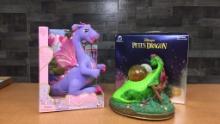 DISNEY'S PETE'S DRAGON SNOWGLOBE & BARBIE DRAGON