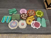 HANDMADE DOILYS, POT HOLDERS & MORE