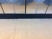 Cast Iron Laundromat Equipment Double Base for Washer, Buyer to Remove, 8in x 53in x 29in