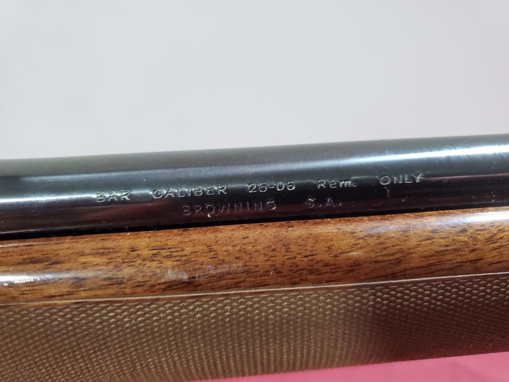 Browning BAR Safari Rifle Belgium Caliber 25-06 Rem Only SN: 311MV13593 w/ Scope
