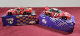 Lot of 2 NASCAR Budweiser Diecast Cars; #50 & #8