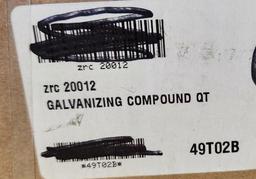 ZRC 20012 Galvilite Galvanizing Compound, No. 49T02B, for Iron and Steel, Case of 6 Quarts