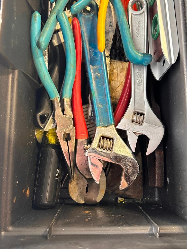 Tool Box Full of Hand Tools and Hardware