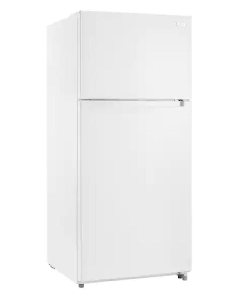 New in Box, Vissani 18 cu.ft. Top Freezer Refrigerator, White, Model MDTF18WHR