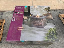 New in Box, Home Decorators 34in Outdoor Gas Fire Pit