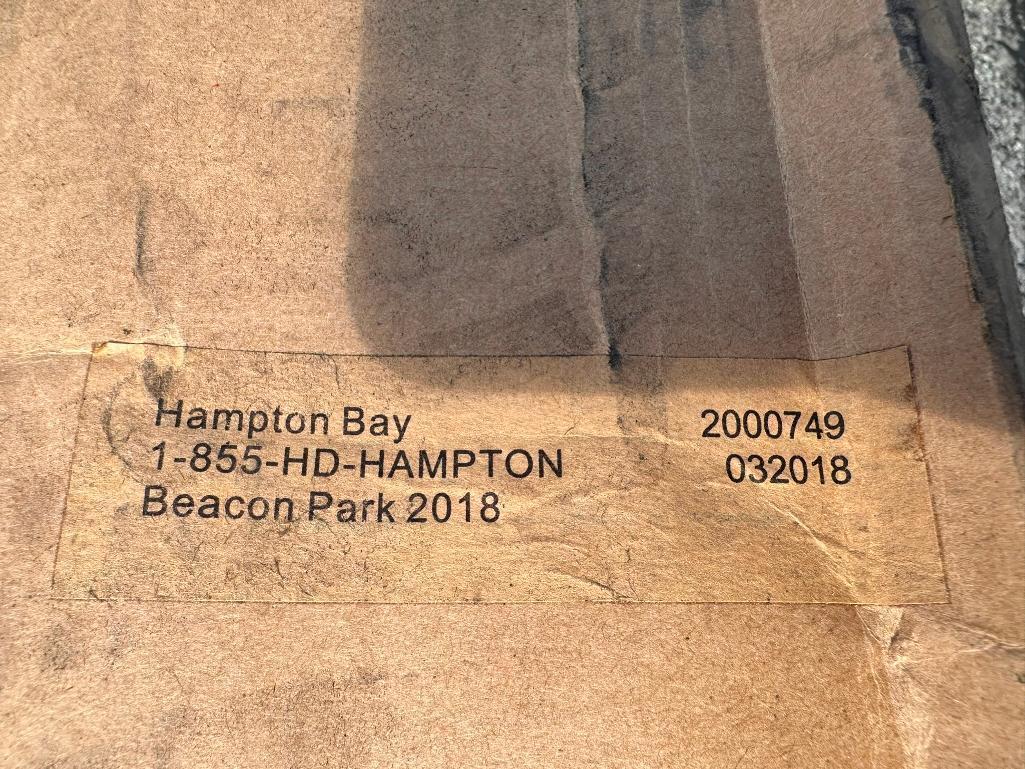 New in Box, Hampton Bay Beacon Park Steel Woven Loveseat, Bare, YOW / 1002 584 385