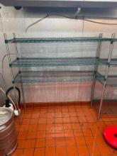 Metro Green Epoxy Commercial Shelving Unit (Cooler Rack) 60in x 18in x 63in