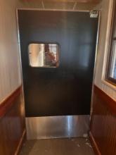 Eliason Commercial Swinging Kitchen Door, 83-1/2in x 43in w/ Mounting Brackets