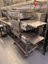 Delfield Welbilt 1116-000-U-K1837 Double Stack Pizza / Sandwich Conveyor Oven on Mobile Base, Nat.