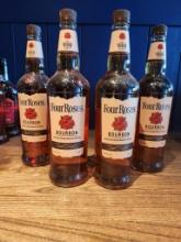 4 Bottles of Four Roses Bourbon1L