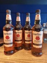 4 Bottles of Four Roses Bourbon1L