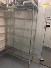 NSF Chrome Commercial Restaurant Shelving Unit, 21in x 86in H, 48in Wide