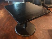 Restaurant Table, 36in x 36in x 30in H, Single Pedestal Base