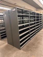 8 Sections HD Steel Shelving, Each Unit 7ft 3in H x 48in W x 24in D w/ 8 Shelves Per Unit