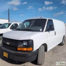 2013 CHEVROLET EXPRESS 1500 VAN, 5.3L VORTEC, AWD, CARGO CONFIGURATION