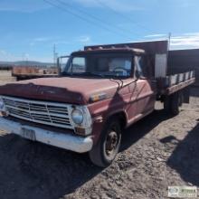 1968 FORD F-350, V8 GAS, MANUAL, DUALLY, SINGLE CAB, 11FT 11IN FLAT BED