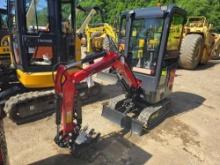 NEW LANTY LAT-13S HYDRAULIC EXCAVATOR SN-23102, powered by gas engine, equipped with Cab, front