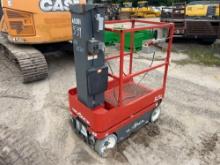 2017 SKYJACK SJ12 SCISSOR LIFT SN:14012120 electric powered, equipped with 12ft. Platform height,