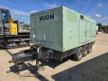 SULLAIR 1600HDTQ AIR COMPRESSOR SN:200908280037 powered by diesel engine, equipped with 1,600CFM,