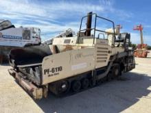 INGERSOLL RAND PF6110 ASPHALT PAVER SN:10565-263 powered by diesel engine, equipped with 10ft.