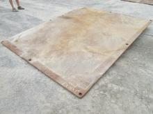 ROAD PLATE SUPPORT EQUIPMENT 8' X 10' X 1'' STREET STEEL PLATE ROAD PLATE
