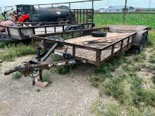 2012 BUCK DADDY 18FT. TAGALONG TRAILER VN:4DHUS1828CSC28273 equipped with 7,000lb GVWR, 7ft. X