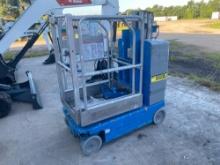 2017 GENIE GR-12 SCISSOR LIFT SN:GRP-50538 electric powered, equipped with 12ft. Platform height,