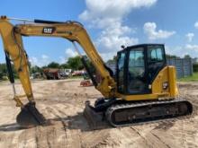 2019 CAT 308R HYDRAULIC EXCAVATOR SN:GG800713...powered by Cat diesel engine, equipped with OROPS,