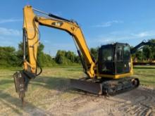 2018 CAT 308 HYDRAULIC EXCAVATOR SN:JX10766 powered by Cat diesel engine, equipped with OROPS, front